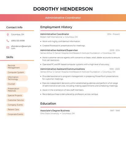 Resume example 3