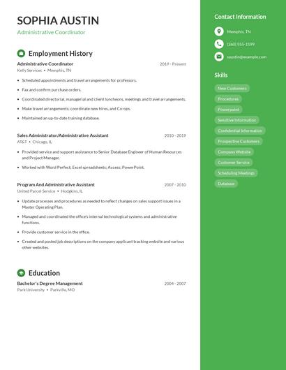 Resume example 4