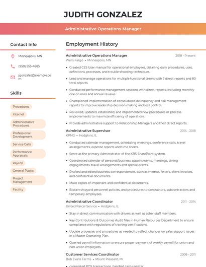 Resume example 3