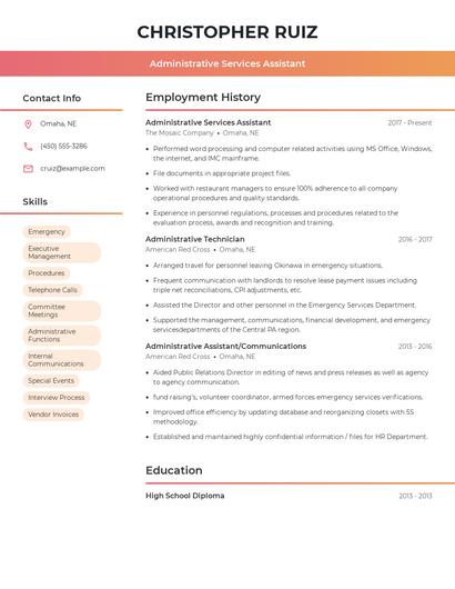 Resume example 3