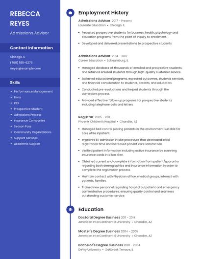 Resume example 4