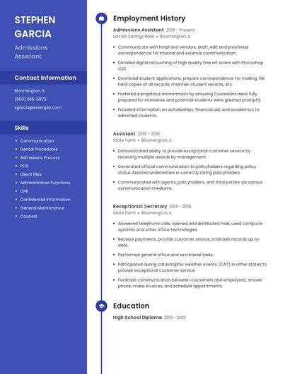 Resume example 5