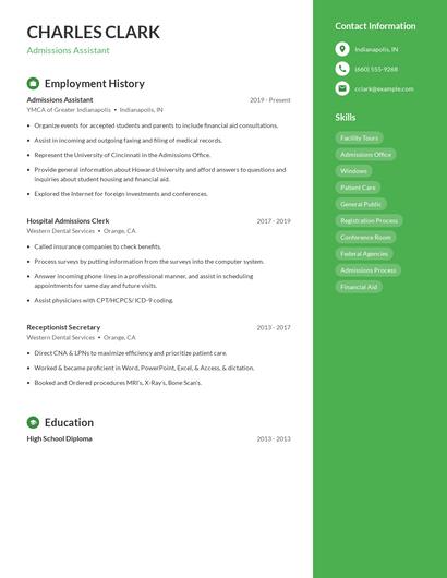 Resume example 4