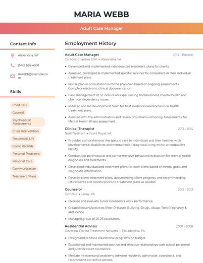 Resume example 3