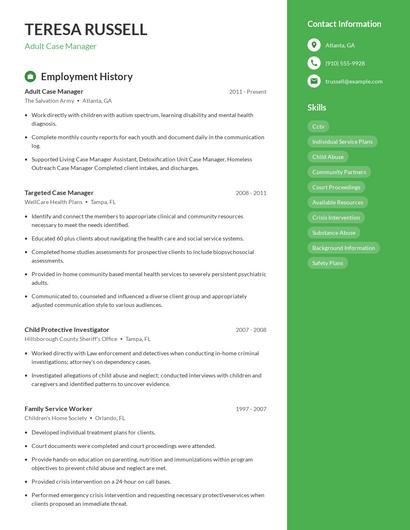 Resume example 4