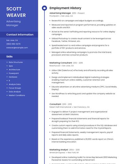 Resume example 4