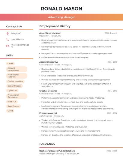 Resume example 3