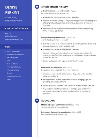 Resume example 4