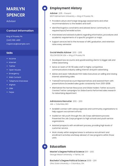 Resume example 4