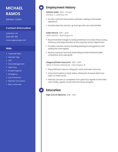 Resume example 5