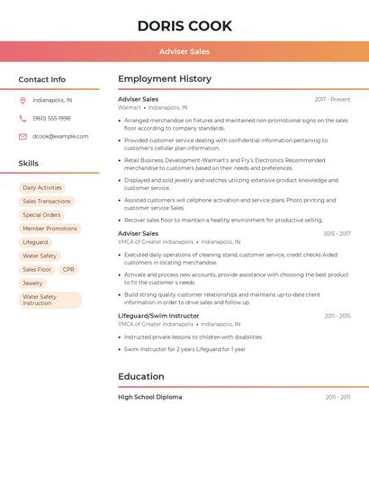 Resume example 3