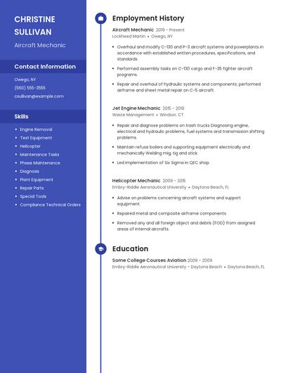 Resume example 5