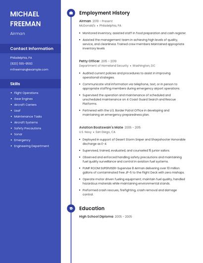 Airman Resume