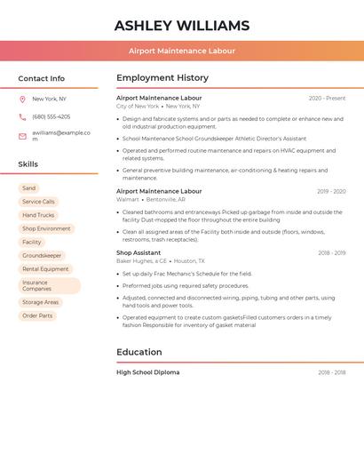 Resume example 3