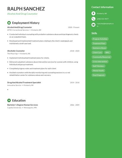 Resume example 5