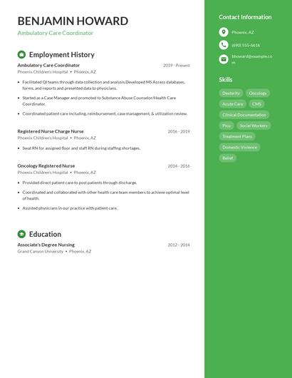 Resume example 4