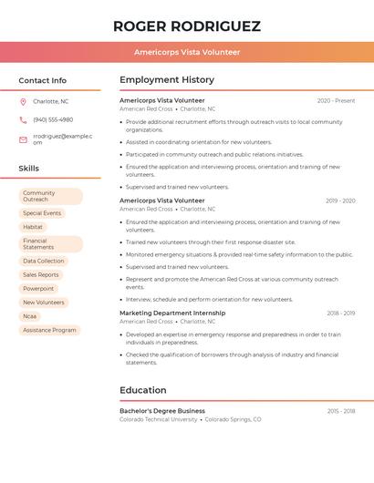 Resume example 3