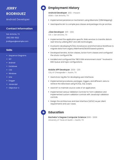 Resume example 4