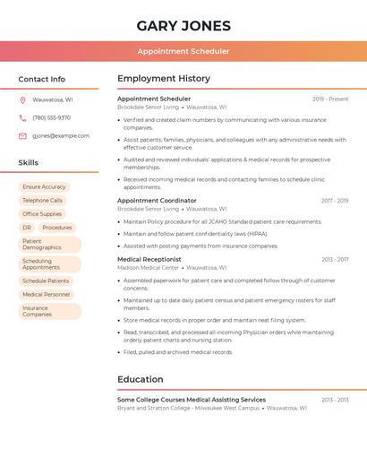 Resume example 3