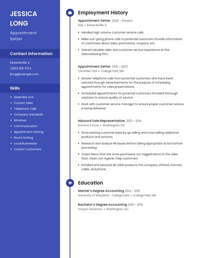 Resume example 4