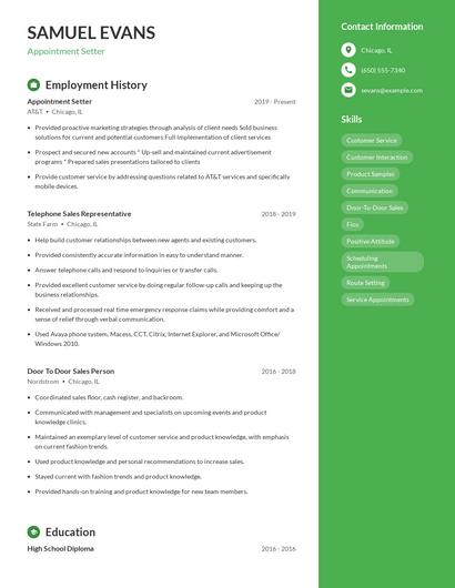Resume example 5