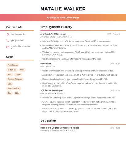 Resume example 3