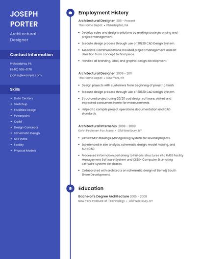 Architectural Designer Resume