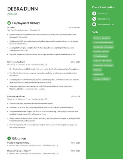 Resume example 4