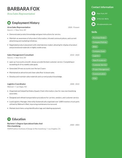 Resume example 4