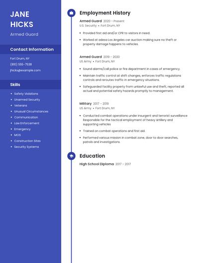 Resume example 5