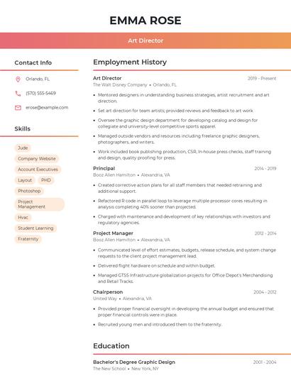 Resume example 3