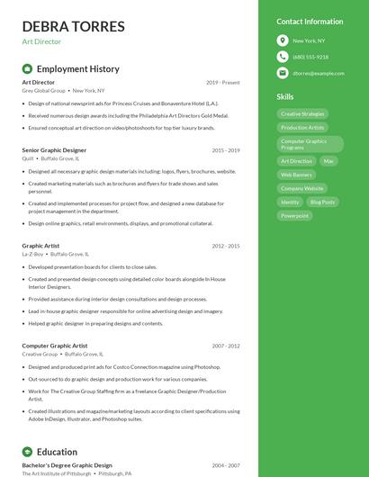 Resume example 4