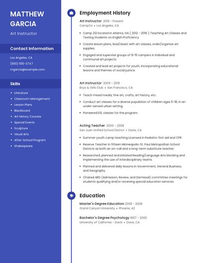 Resume example 4