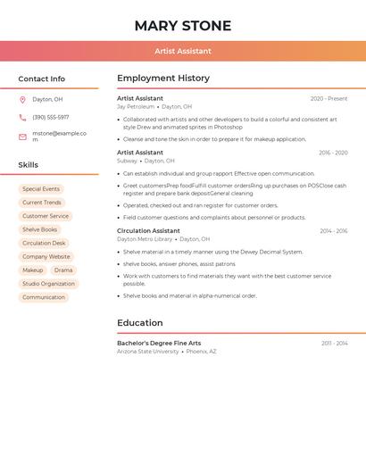 Resume example 3