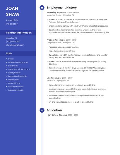 Resume example 5