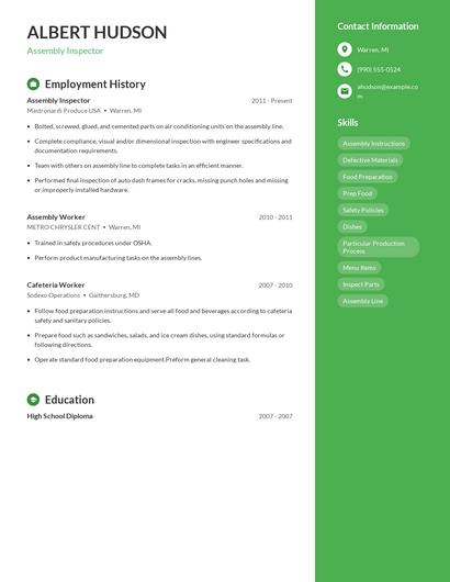 Resume example 4