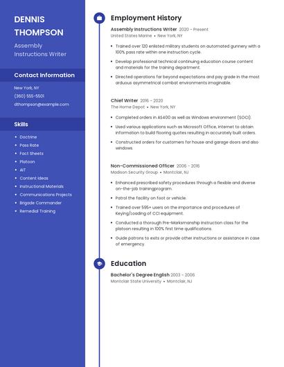 Resume example 4