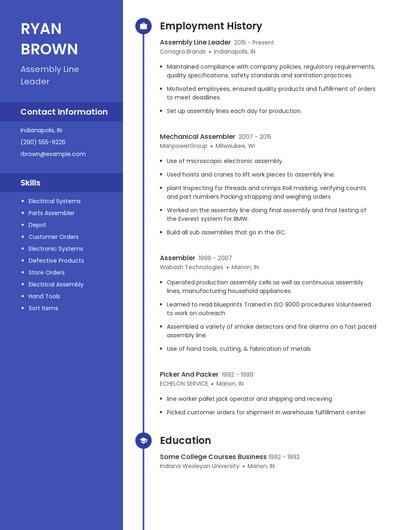 Resume example 4