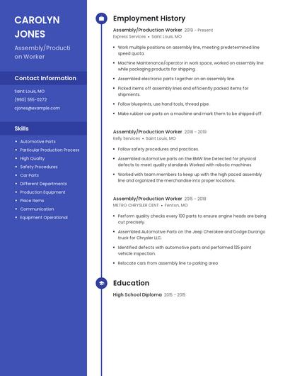 Resume example 4
