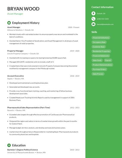 Resume example 4