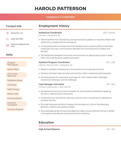 Resume example 3