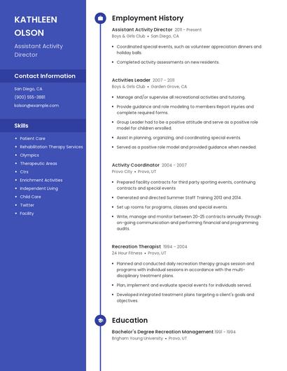 Resume example 4