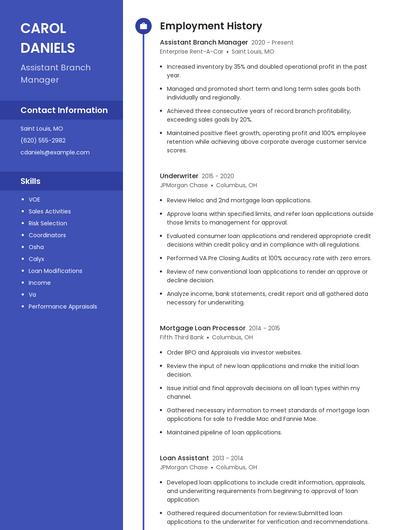 Resume example 5