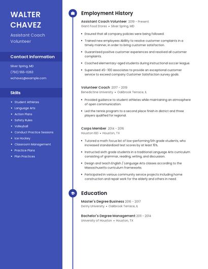 Resume example 4