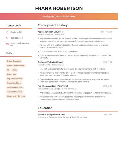 Resume example 3