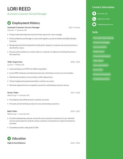 Resume example 5