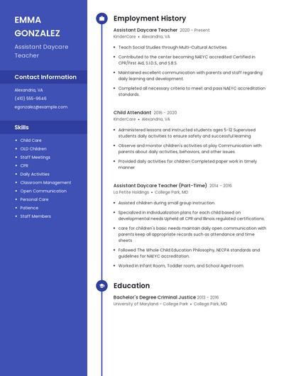 Resume example 4
