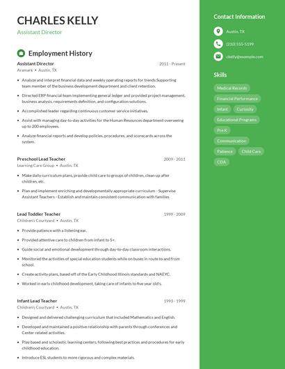 Resume example 4
