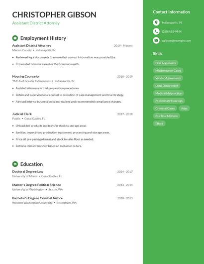 Resume example 4