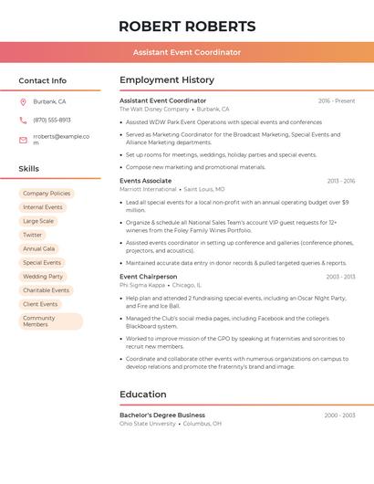 Resume example 3